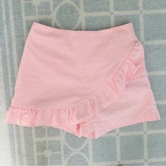 Jupe-Short Lilly Pulitzer Faye Taille 8 – Capri Coral Seersucker – NEUF Avec étiquettes